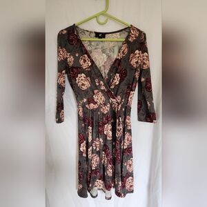 Iz Byer Floral Patterned Dress